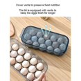 thumbnail image 3 of 16-grid Refrirator Egg Stora H Box With Lid Kit Ness Separated Frid Egg H Food Savers Tray Scrolling Egg Container Rack Save, 3 of 5