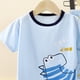 thumbnail image 4 of Conjuntos de blusas y camisas de cuello redondo y manga corta con estampado infantil, ropa de dormir cómoda y relajante para el hogar, blusas de cuello redondo y manga corta para niños, poliéster para, 4 of 5