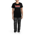 thumbnail image 4 of CafePress - I'M Retired Go Around Me Pajamas - Women's Short Sleeve Print T-Shirt and Pants Dark Cotton Pajama Set, 4 of 7