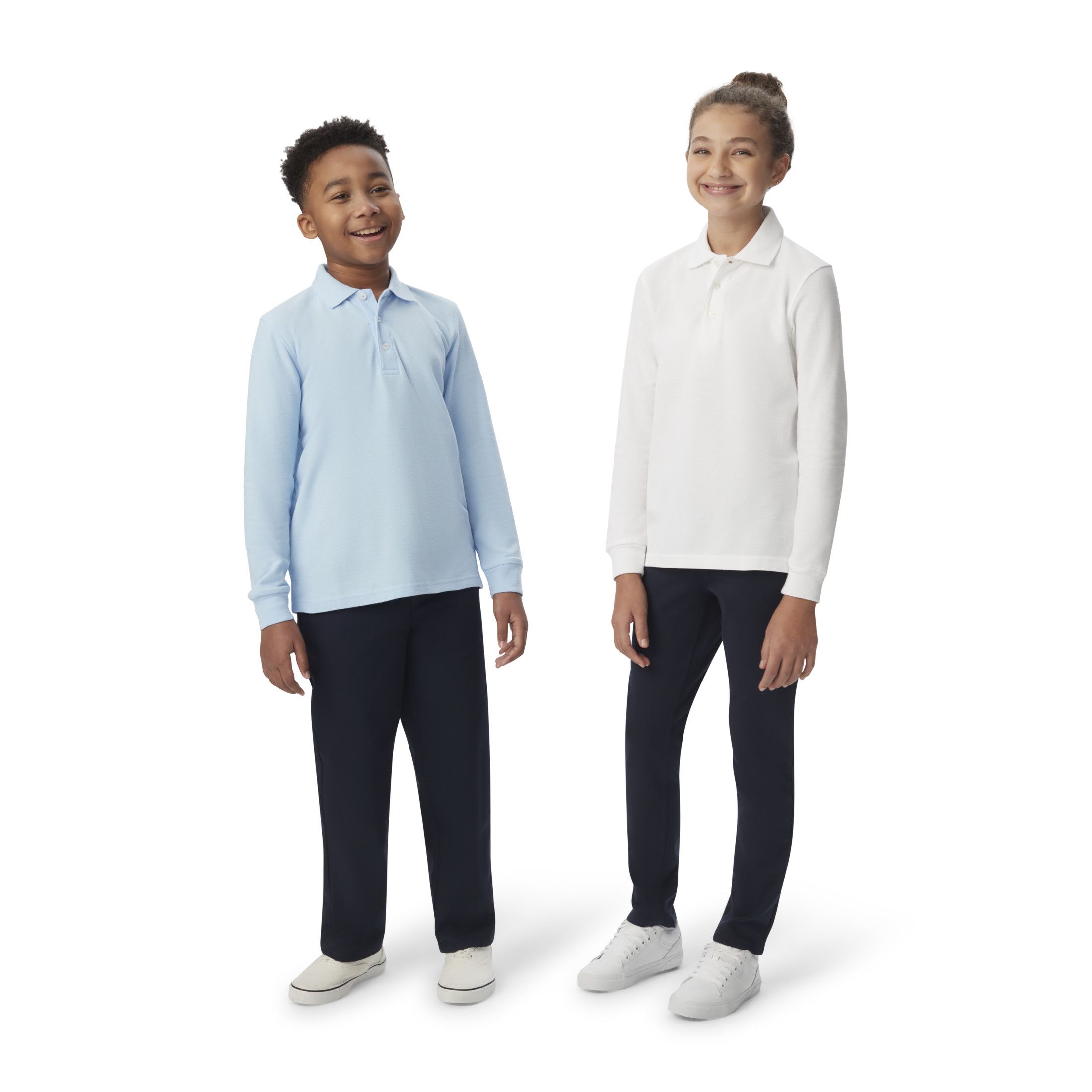 French Toast Boys Long Sleeve School Uniform Polo photo 4