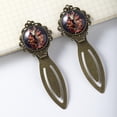 thumbnail image 3 of Floral Set of Two Vintage Copper-Colored Lace Bookmarks: Gifts for Book Lovers, 3 of 5