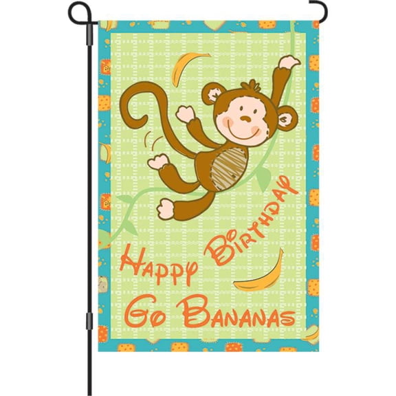 Premier Garden Size Flag - Go Bananas
