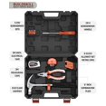thumbnail image 2 of 18 Pieces Hand Tool Kit For Home | 3 Meter Auto Measuring Tape | Electrical Tape | Claw Hammer | Screw Driver Handle | Allen Key Set | Plier | Multi-Purpose Tools Kit For Home Use, 2 of 5