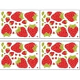 thumbnail image 1 of 4 hojas de calcomanía de pared de fresa extraíble DIY calcomanía de pared Peel and Stick Sticker HOMEMAXS MX16090648, 1 of 5