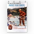 thumbnail image 2 of Smokey Bear, Protect Your Forests, Vintage Poster (36x54 Giclee Gallery Art Print, Vivid Textured Wall Decor), 2 of 3