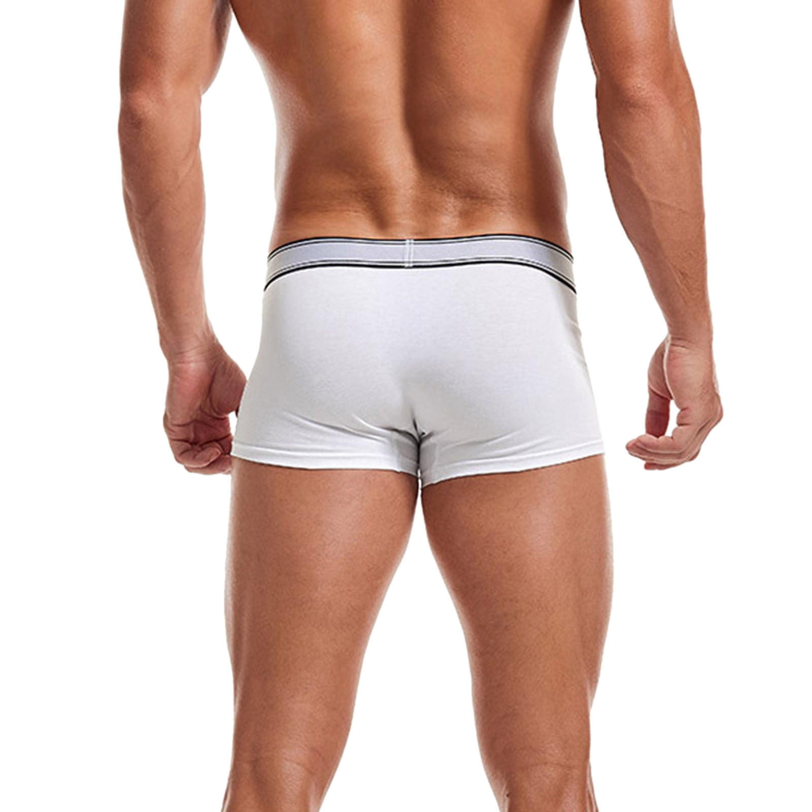 Mens Underwear Pouch Boxer Briefs Trendy Jock Strap Bulge Enhancer