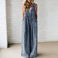 thumbnail image 4 of Blmnix Cargo Pants Pants for Women Trendy Plus Size Pants Jumpsuits Pant Flare Leg Baggy High Waisted Blue Long Baggy Pants Women,XXXL, 4 of 7