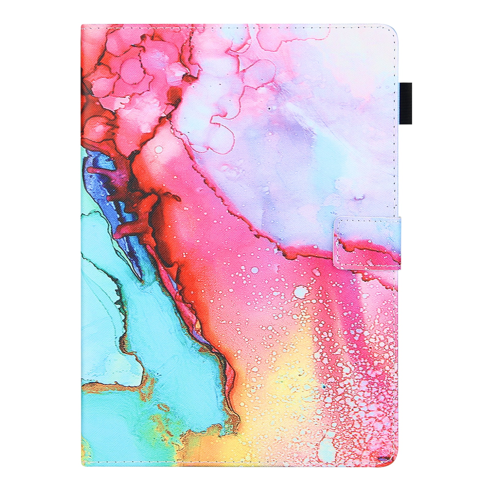 Allytechgroup Stunning iPad Air 11 Case 2024, Apple iPad Air 11 Inch Cover Case, Stylish Pattern Shockproof Bumper with Multi Angle Stand, Pencil Holder and Card Slots,Marle