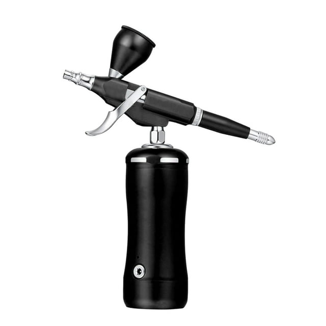 Kit de aerógrafo portátil 0.3 mm 7 cc Aerógrafo de alimentación por gravedad con compresor Meterk Aerógrafo