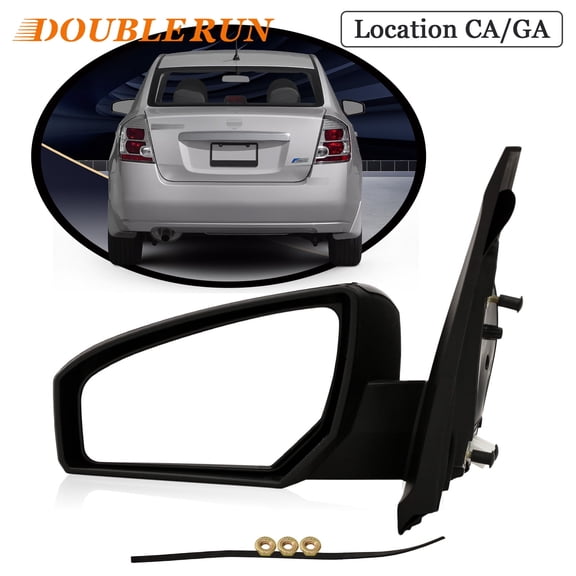 HOUGEET Fit for 2007-2012 Nissan Sentra Power Door Mirror Drive Side Outside View Mirror Replacement#NI1320167, 96302ET01E