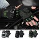 thumbnail image 1 of Guantes de Motocicleta Equipo de Protección de Motocross para Hombres | Relleno reforzado, poliéster flexible | Ajuste medio para palmas de 9,5-10 cm | Empuñadura antideslizante, verde/negro/blanco, 1 of 6
