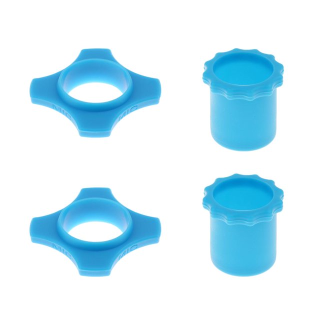 TISHITA 2 Pcs Mic Slip Holder Roller Microphone and Button Rod Sleeve Blue