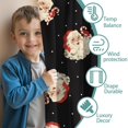 thumbnail image 3 of Blackout Kids Curtains,Black Christmas Santa Pattern Childrens Insulated Curtains Set Of 2,Bedroom Essentials,Toddler Room Decor 42"x54", 3 of 5