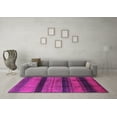 thumbnail image 3 of Ahgly Company Indoor Rectangle Solid Purple Modern Area Rugs, 6' x 9', 3 of 4