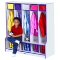 thumbnail image 3 of Rainbow Accents Coat Locker With Step  - 5 Sections-Color:Orange, 3 of 4