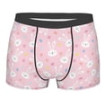 thumbnail image 4 of Goofa Easter Cute Rabbit Printed Men's Boxer Briefs Underwear, Moisture-Wicking Underwear, Trunk,Soft and Breathable Cotton Underwear-, 4 of 9