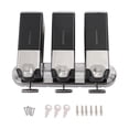 thumbnail image 2 of 12.01*3.94*9.06 Minimalist Square Shampoo & Conditioner Dispenser Shower Soap Dispenser Wall Mount 3 bottles, 2 of 20