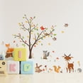 thumbnail image 1 of Animal Wall Decals Forest Tree Wall Sticker Fox Deer Wall Decor Kids Room Baby Nursery, 1 of 5