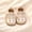 czb# Beige66, variant on CUZIBR Girls Toddler Dress Shoes Solid Color Cute Cartoon Bunny Pattern Soft Sole Mary Jean Sandals Leather Hook And Loop Strap Footwear Wedding Party Birthday Dailywear,Beige,0-3 Months