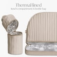 thumbnail image 3 of Hannah & Sophia Weekender Diaper Bag Set, Oat Milk, 3 of 10