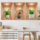 thumbnail image 1 of Fiudx Decoración del hogar Calcomanías con efecto de plantas en macetas para pasillos, escaleras, pintura decorativa, mural de plantas y flores para pared de hotel y restaurante, 1 of 3