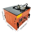 thumbnail image 2 of 1-1/4" Steel Rod Electric Rebar Bender Bending Machine 0-180° with 2 Foot Pedal 110V 3000W, 2 of 14