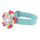 thumbnail image 2 of Collar de entrenamiento para perros con collar de microfibra para perros y gatos con pétalos de colores (azul M), 2 of 5