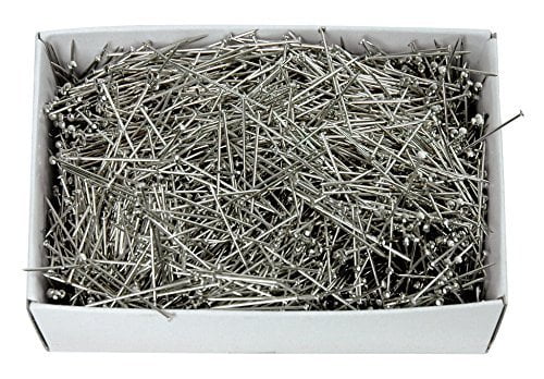Colonial Needle Dressmaker Pins Bulk Pack - Size 17 Steel, 1-1/16 Inches (5000 Count)