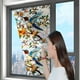 thumbnail image 5 of Lámina adhesiva estática para ventanas con motivos florales arcoíris, 100 x 43 cm, calcomanía de PVC, 8 diseños botánicos, puertas de cristal, 5 of 5