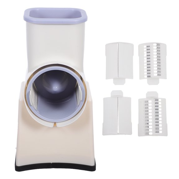 KALLORY Hand Crank Rotary Cheese Grater and Vegetable Shredder with Handle, Ideal Slicer for Potatoes, Onions, Carrots, and More Kitchen Use