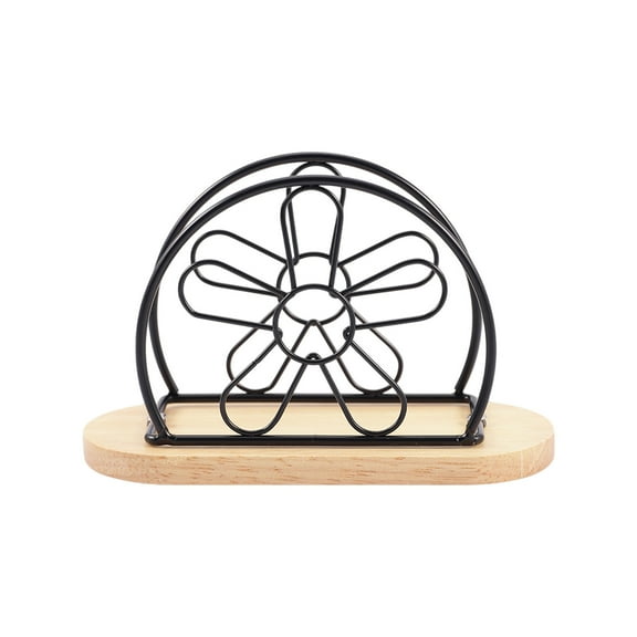 LanSuare Modern Metal Table Napkin Rack, Kitchen Countertop Organizer, Cocktail Napkin Holder, for Indoor and Outdoor Use, Ideal for Dining Tables, Restaurants