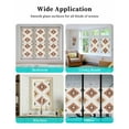 thumbnail image 6 of Window Privacy Film Orange Aztec Stained Glass Window Film Decorative Sun Block Window Cover Southwest Neutral Abstract Geometric Art Window Clings Static Adhesive Sticker for Bathroom 17.7"x78.7", 6 of 7