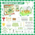 thumbnail image 7 of Huge Wave Kids Gardening Plant Growing Set, Greenhouse Flower Terrarium Set, Dual Cultivation Mode, with Wind Vane & Thermometer, Birthday Gift for Boys Girls Aged 4-8, 7 of 7