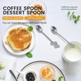 thumbnail image 5 of 16Pcs Christmas Decorations for Home Stainless Xmas Coffee Spoons Dessert Spoon Tableware Kitchen New Year Gifts Silver, 5 of 10