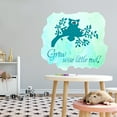 thumbnail image 3 of Animal Wall Decals for Children Playroom - Cute Owl Sitting on a Branch with Babies Owl DIY & Creativity Boy Girl Bedroom Wall Sticker - Size: 40 In x 36 In, 3 of 5