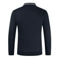 thumbnail image 4 of KaLI_store Sweater Pullover Men Mens Sweater Crewneck Sweater for Men Soft Casual Sweaters Classic Pullover Sweaters Navy,XL, 4 of 5