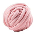 thumbnail image 1 of GUOOL 25 Meters Chunky Wool Yarn Soft Bulky Arm Knitting Wool Roving Pink, 1 of 9