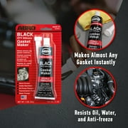 ABRO RTV Silicone Sealant and Gasket Maker: Up to 500 Degree F Heat, High Temp Silicone Sealant/Head Gasket Sealant, 3 oz/85g Tube - Black