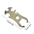 thumbnail image 2 of Regulator Wrenches Stainless Steel Cylinder Key Wrench Shut-Off Oxygen Tank Key Multifunctional Portable Handtool, 2 of 6