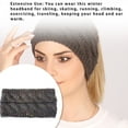 thumbnail image 3 of pitrice Serre-Tête d'Hiver pour Femmes, Accessoires de Moto pour Adolescentes, Fil Gris Foncé, 3 of 7