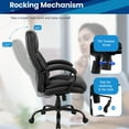 thumbnail image 5 of BestMassage Executive Ergonomic Office Chair with Lumbar Support & Swivel, 500 lb. Capacity, Black, 5 of 7