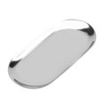 thumbnail image 3 of Nordic Style Stainless Storage Tray Cosmetics Jewelry Cake Plate for Office Desks(Silver L), 3 of 5