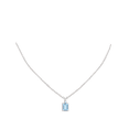 thumbnail image 4 of ANGARA Natural 2 ct Aquamarine Solitaire Pendant with Diamond in 14K White Gold for Women (Size-9x7mm) | March Birthstone, Anniversary, Jewelry Gift for Women | Natural Aquamarine Necklace, 4 of 8