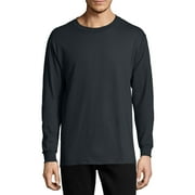 Hanes Men's TAGLESS® Comfortsoft® Long-Sleeve T-Shirt COLOR Black SIZE 2X LARGE