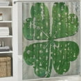 thumbnail image 6 of Awypu Shower Curtain Set Hopyeer St.Patrick's Day Wish Lucky Blessing Quote Saying Waterproof Bathroom Curtain with Various Sizes White, 6 of 7
