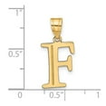 thumbnail image 2 of 14k Gold Polished Etched Letter F Initial Pendant Necklace Pendant for Women - .6 Grams, 2 of 2