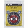 thumbnail image 2 of Klutch 4in. Beveled Twisted Knot Wire Wheel, 2 of 3