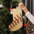 thumbnail image 4 of Zufioo Vintage Baseball for 18-inch Stitching Christmas Stockings, Suitable for Christmas, Christmas Trees, Indoor and Outdoor Holiday Decorations-Short plush, 4 of 8