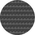 thumbnail image 1 of Ahgly Company Machine Washable Indoor Round Transitional Charcoal Black Area Rugs, 5' Round, 1 of 7