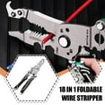 thumbnail image 3 of 18 in 1 Multifunctional Foldable Wire Stripper Crimper New Cable Cutter, 3 of 9